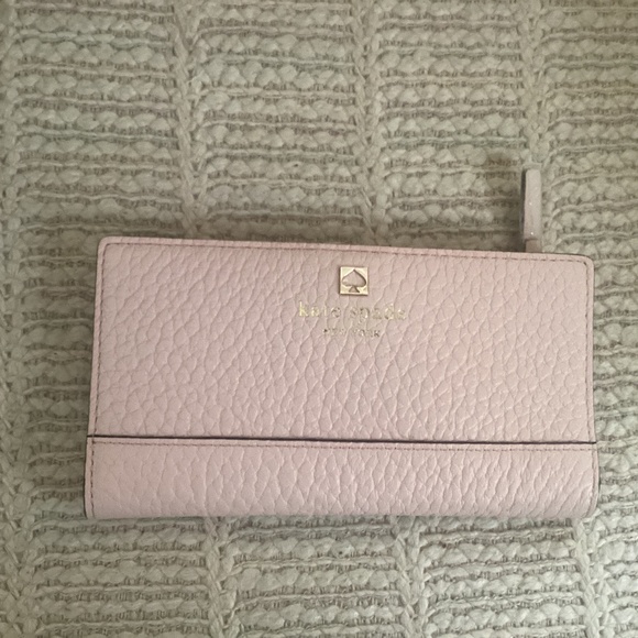 NWT Kate Spade Southport Avenue Stacy Leather Continental Wallet Battleship